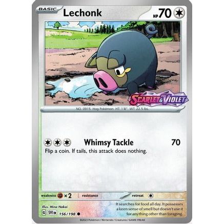Lechonk - 156/198 (Best Buy Exclusive) 156 - Miscellaneous Cards & Products Reverse Holofoil