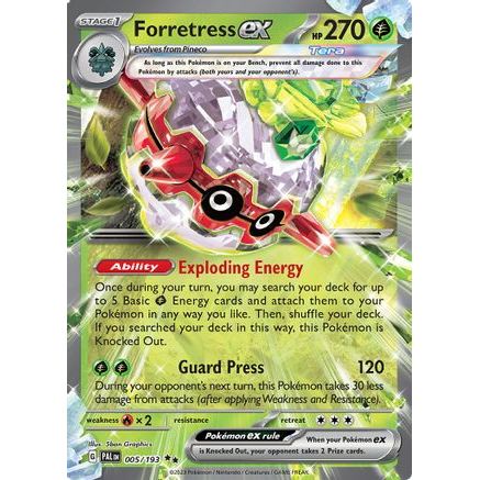 Forretress ex - 005/193 5 - SV02 Paldea Evolved Holofoil