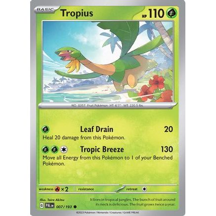 Tropius - 007/193 7 - SV02 Paldea Evolved Reverse Holofoil