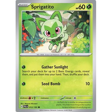 Sprigatito - 012/193 12 - SV02 Paldea Evolved Reverse Holofoil
