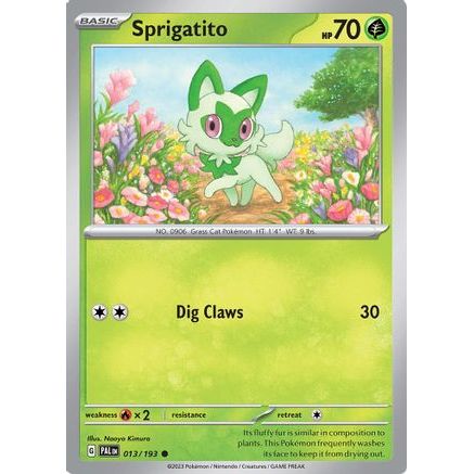Sprigatito - 013/193 13 - SV02 Paldea Evolved Reverse Holofoil