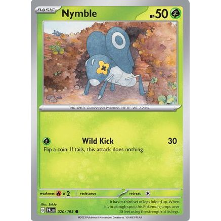 Nymble - 020/193 20 - SV02 Paldea Evolved Reverse Holofoil