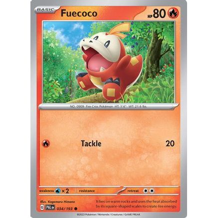 Fuecoco - 034/193 34 - SV02 Paldea Evolved Reverse Holofoil