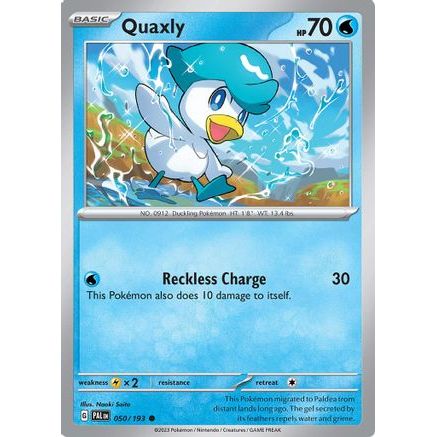 Quaxly - 050/193 50 - SV02 Paldea Evolved Reverse Holofoil