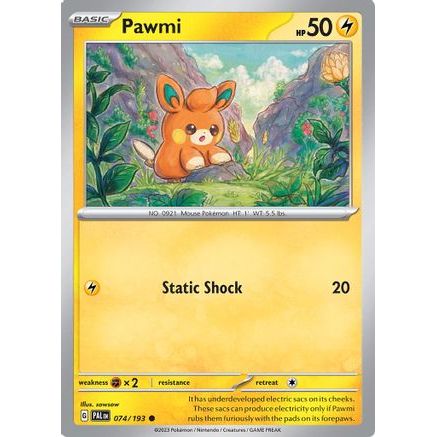 Pawmi 74 - SV02 Paldea Evolved Reverse Holofoil