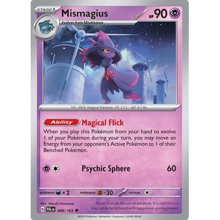 Mismagius - 088/193 88 - SV02 Paldea Evolved Reverse Holofoil