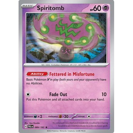 Spiritomb 89 - SV02 Paldea Evolved Reverse Holofoil
