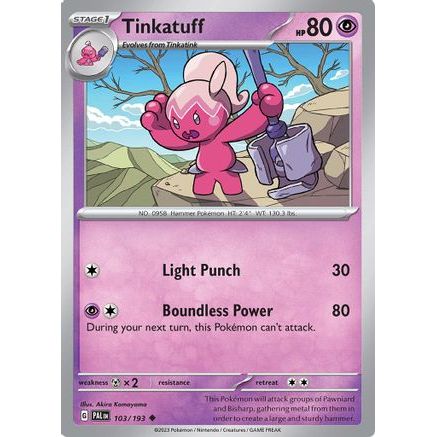 Tinkatuff - 103/193 103 - SV02 Paldea Evolved Reverse Holofoil
