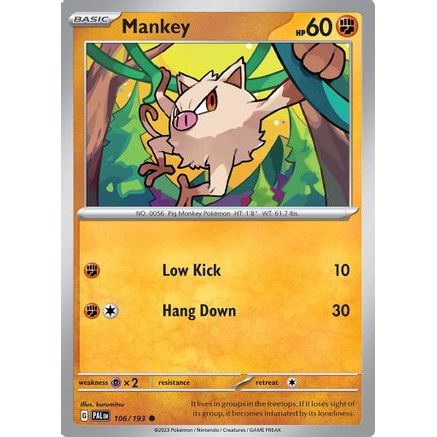 Mankey 106 - SV02 Paldea Evolved