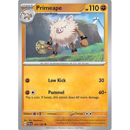 Primeape 107 - SV02 Paldea Evolved Reverse Holofoil