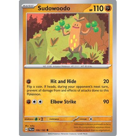 Sudowoodo 109 - SV02 Paldea Evolved Reverse Holofoil