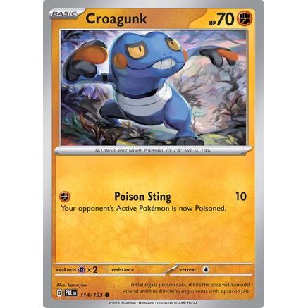 Croagunk 114 - SV02 Paldea Evolved Reverse Holofoil