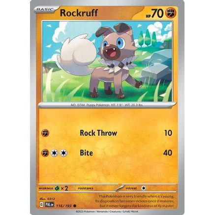 Rockruff 116 - SV02 Paldea Evolved Reverse Holofoil