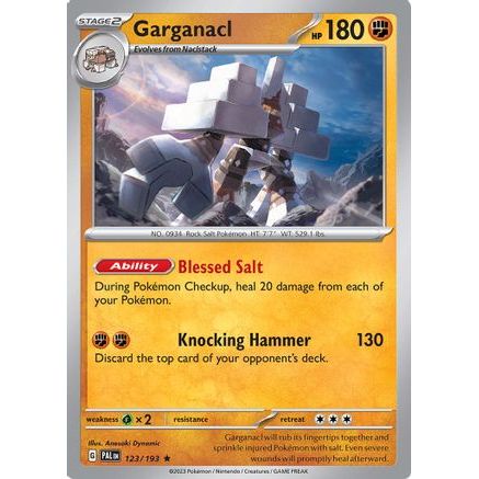Garganacl 123 - SV02 Paldea Evolved Reverse Holofoil