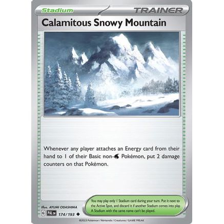 Calamitous Snowy Mountain 174 - SV02 Paldea Evolved Reverse Holofoil