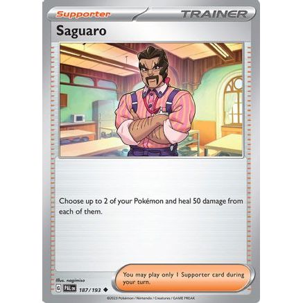 Saguaro 187 - SV02 Paldea Evolved Reverse Holofoil