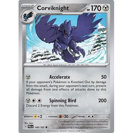 Corviknight 148 - SV02 Paldea Evolved Reverse Holofoil