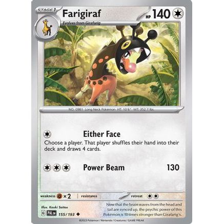 Farigiraf 155 - SV02 Paldea Evolved Reverse Holofoil