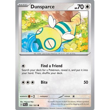 Dunsparce 156 - SV02 Paldea Evolved Reverse Holofoil