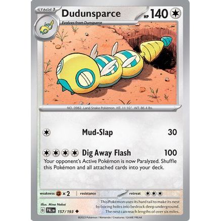 Dudunsparce 157 - SV02 Paldea Evolved Reverse Holofoil