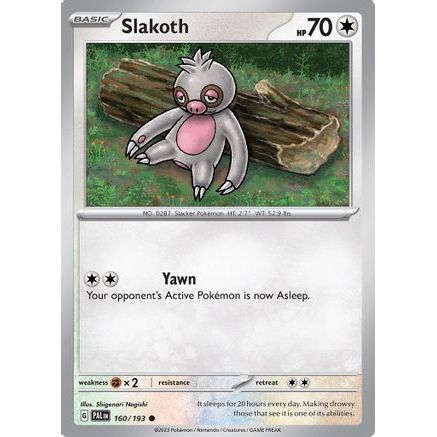 Slakoth 160 - SV02 Paldea Evolved Reverse Holofoil