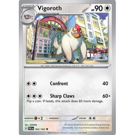 Vigoroth 161 - SV02 Paldea Evolved Reverse Holofoil