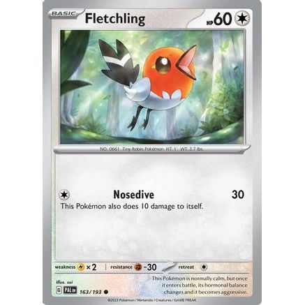 Fletchling 163 - SV02 Paldea Evolved Reverse Holofoil