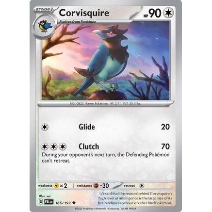 Corvisquire 165 - SV02 Paldea Evolved Reverse Holofoil