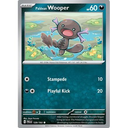 Paldean Wooper - 129/193 129 - SV02 Paldea Evolved Reverse Holofoil
