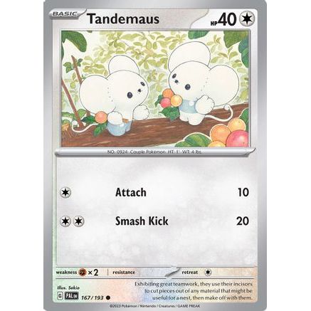 Tandemaus - 167/193 167 - SV02 Paldea Evolved Reverse Holofoil
