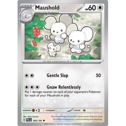 Maushold 168 - SV02 Paldea Evolved Reverse Holofoil