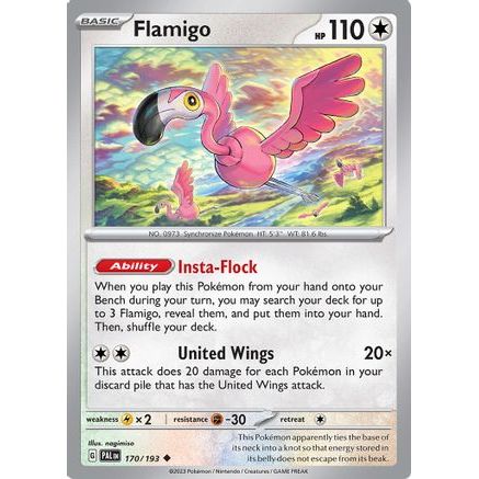 Flamigo 170 - SV02 Paldea Evolved Reverse Holofoil