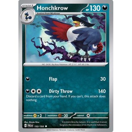Honchkrow 132 - SV02 Paldea Evolved