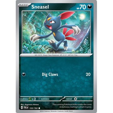 Sneasel 133 - SV02 Paldea Evolved Reverse Holofoil