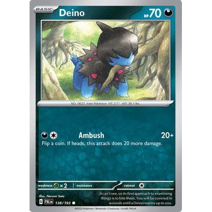 Deino 138 - SV02 Paldea Evolved