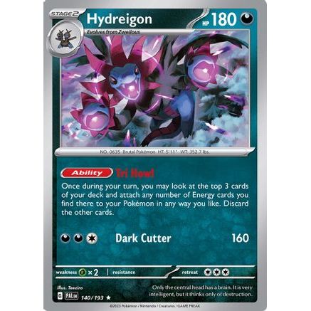Hydreigon 140 - SV02 Paldea Evolved Reverse Holofoil