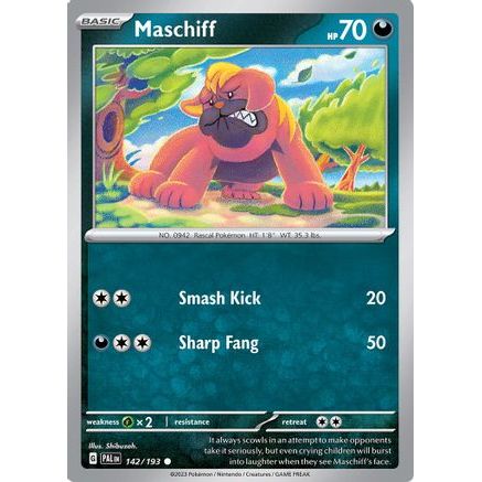 Maschiff - 142/193 142 - SV02 Paldea Evolved Reverse Holofoil