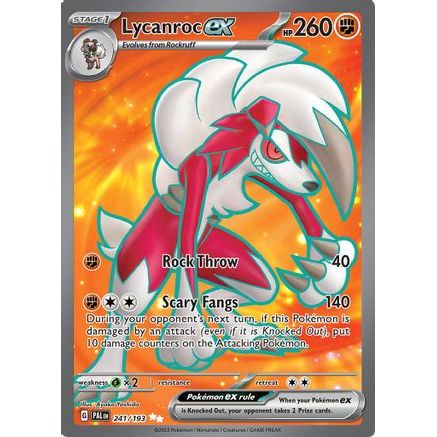 Lycanroc ex - 241/193 241 - SV02 Paldea Evolved Holofoil