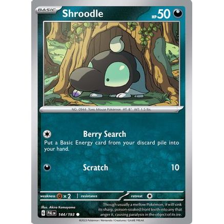 Shroodle 144 - SV02 Paldea Evolved Reverse Holofoil