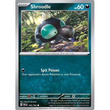 Shroodle - 145/193 145 - SV02 Paldea Evolved Reverse Holofoil