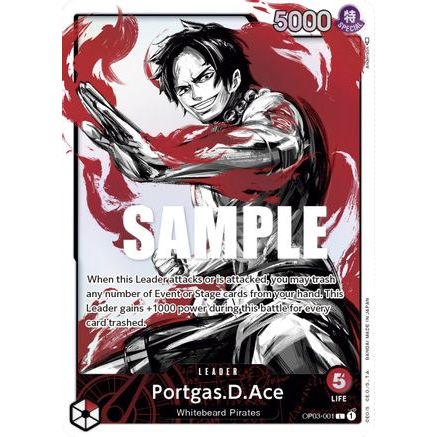Portgas.D.Ace (Alternate Art) (OP03-001) - Pillars of Strength Foil