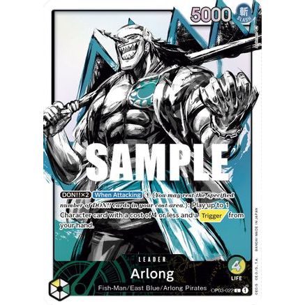 Arlong (Alternate Art) (OP03-022) - Pillars of Strength Foil