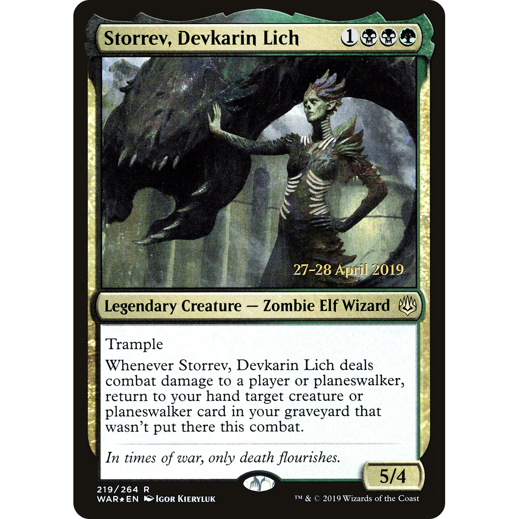 Storrev, Devkarin Lich (PRE-219) - War of the Spark Promos Foil
