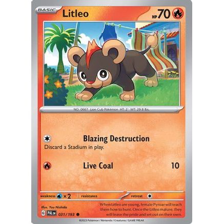 Litleo 31 - SV02 Paldea Evolved Reverse Holofoil