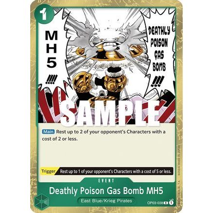 Deathly Poison Gas Bomb MH5 (OP03-038) - Pillars of Strength Foil