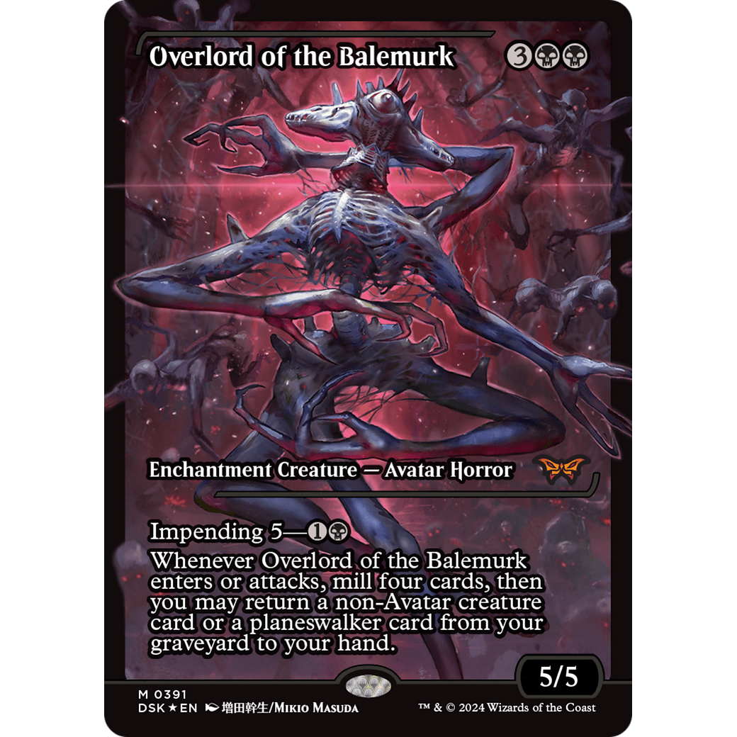 Overlord of the Balemurk (DSK-391) - Duskmourn: House of Horror: (Showcase) Foil