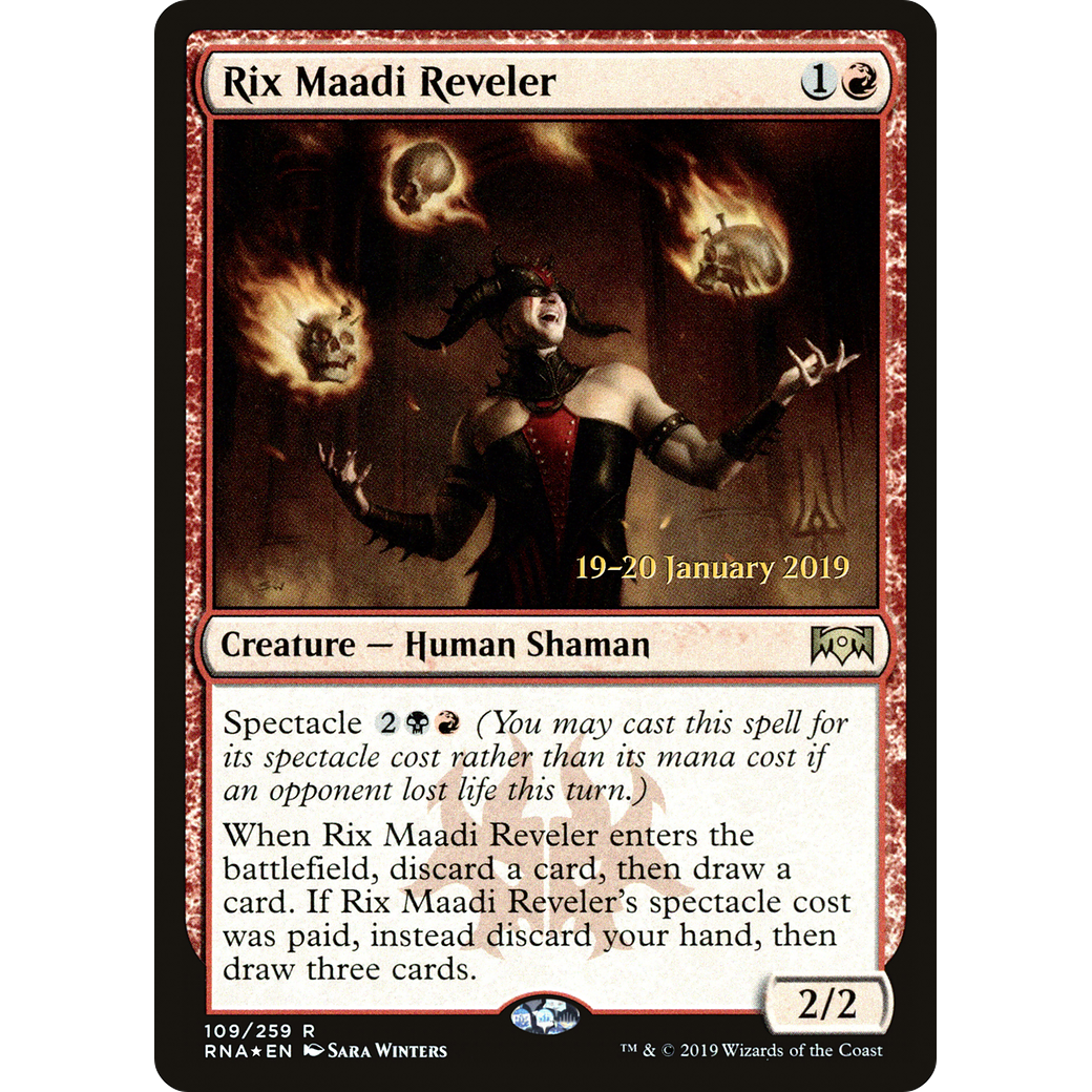 Rix Maadi Reveler (PRE-109) - Ravnica Allegiance Promos Foil