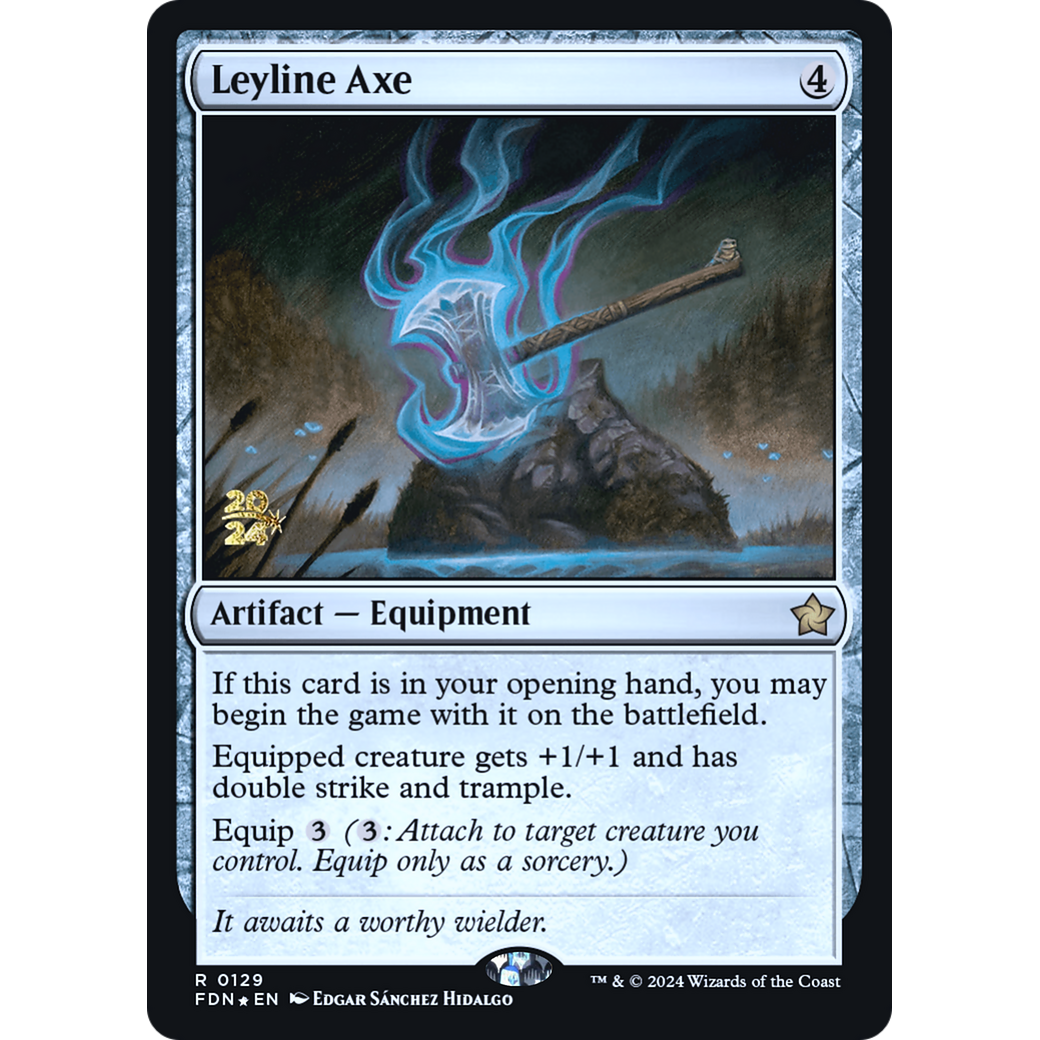 Leyline Axe (PRE-129S) - Foundations Promos Foil