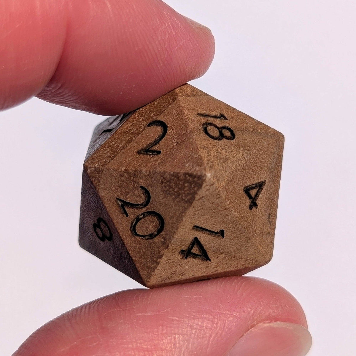 Walnut - 7 Piece Polyhedral Wooden Dice Set