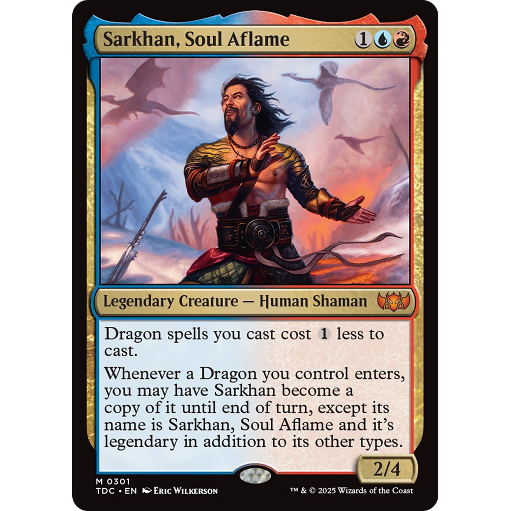 Sarkhan, Soul Aflame (TDC-301) - Commander: Tarkir: Dragonstorm